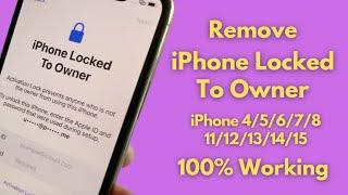 Remove iPhone Locked To Owner  Activation Lock Without Apple ID & Without Data Lose