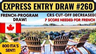 Express Entry Draw #260 For Canada PR  Canada Immigration  Canada PR Process 2023  Dream Canada