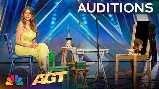 INVISIBLE Magician Olive FREAKS OUT The Judges  Auditions  AGT 2024