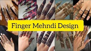 Finger Mehndi Design #fingermehndidesign #mehndi #mehndidesign