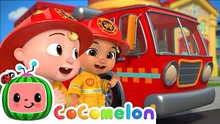 Wheels on the Fire Truck Song  CoComelon Nursery Rhymes & Kids Songs