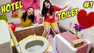 24 JAM DI HOTEL WC PART 1  UBAH KAMAR MANDI JADI HOTEL BINTANG LIMA  Vlog Lucu  CnX Adventurers