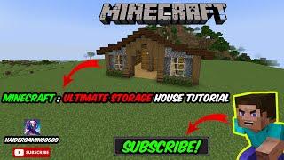 Minecraft Ultimate Storage House Tutorial How to Build  Haider Gaming