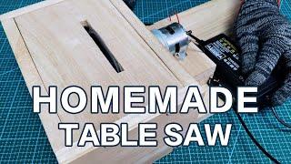 DIY Small Table Saw from a Circular SawHomemade Mini Table SawWoodworking Chainsaw with Motor