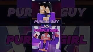 Purple Guy  Purple Girl  #shorts #1v1 #edit #minecraft #fnaf #zamination