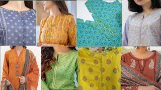 New summer neck designs collection 2024 Kurti neck design simple