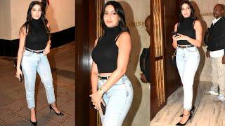 Nora Fatehi Spotted at Manish Malhotra House in Bandra 