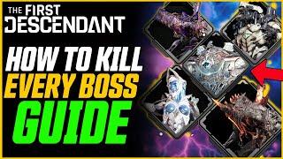 How To Kill EVERY BOSS Hard & Normal Mode  The First Descendant Bossing Guide