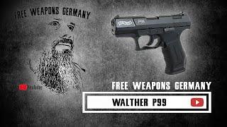 FWG - Walther P99 Schreckschusspistole - Kaliber 9mm P.A.K. & Schusstest