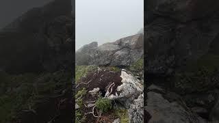 Fottur i tåka på Øksfjordfjellet