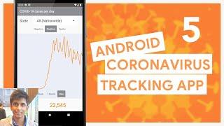 COVID-19 Tracking App Robinhood Style Ep 5 Add Chart Interaction - Android Studio Kotlin