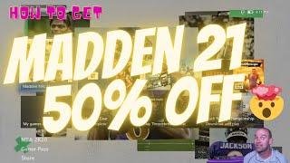 HOW TO GET MADDEN 21 AND XBOX LIVE HALF PRICE  ULTIMATE NO MONEY SPENT  MADDEN 21