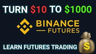 HOW TO MAKE $10 DAILY  BINANCE FUTURES TRADING TUTORIAL  MOBILE APP