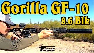 Gorilla GF-10 Lightweight Hunting Semiauto in 8.6mm Blackout w Ballistics Gel