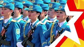 ЖЕНСКИЕ ВОЙСКА КАЗАХСТАНА  Военный парад в Астане  WOMENS TROOPS OF KAZAKHSTAN  #militaryparade