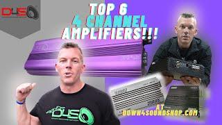 THE TOP 6 CAR AUDIO 4 CHANNEL AMPLIFIERS AT DOWN4SOUNDSHOP.COM