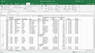 Subtotals within Subtotals in Excel by Chris Menard