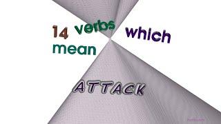 attack - 16 verbs meaning attack sentence examples