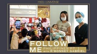 RBonney Gabriel Arrives in the Philippines PART 1  Follow Me  Miss Universe