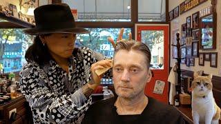  Relaxing Hair Wash & Hair Styled Two Ways At OKID Barbershop  Busan South Korea