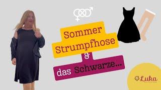 How to - Strumpfhose und das kleine Schwarze🫶 #tights #dress #summer