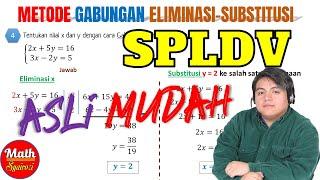 Metode Campuran Eliminasi-Substitusi - Cara yang Paling Mudah di SPLDV