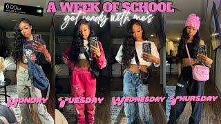 A WEEK OF SCHOOL GRWMS  outfits chit chats practicing makeup breakfast mini vlog