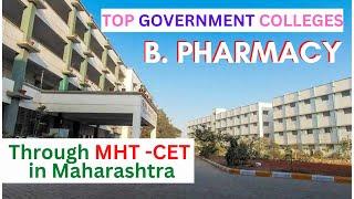 B. Pharmacy Government College List with #MhtCET cut-off and Fees #Mhtcet2022 #bpharmacapround