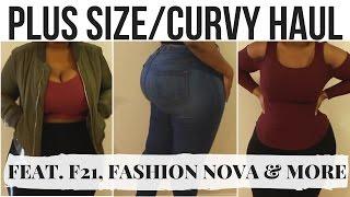 Plus SizeCurvy Haul +Try On  feat. Fashion Nova F21 Rue 21 & MORE