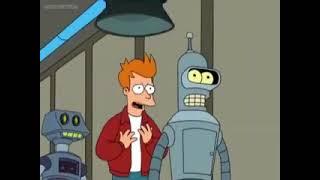 Futurama - Fry and Bender at the Robot Asylum