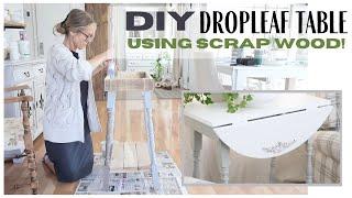 DIY Table  Scrap Wood Furniture  Dropleaf Table Tutorial 