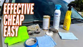 SIMPLE SOLUTION How To Deep Clean A Windshield and Repel Water DIY