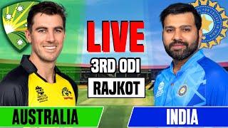 INDIA vs AUSTRALIA 3rd ODI Match Live  IND vs AUS Live Match Commentary & Score