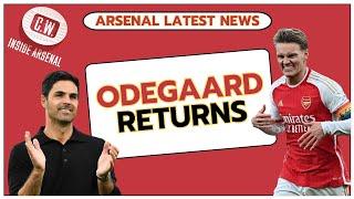 Arsenal latest news Odegaard returns  Rice stars  Hutchinson deal  Calafiori links