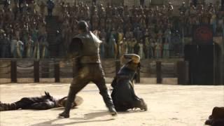 Game of Thrones Ser Jorah fights at the Great Pit