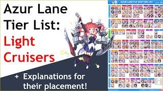 Azur Lane Explain Light Cruisers Tier List April 2020