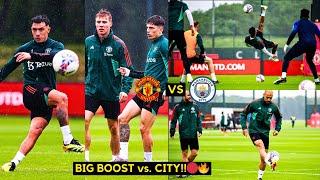 BREAKINGMan Utd Training 7 SHOCKING Reasons Why United will win vs. Man City