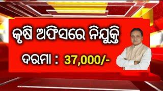 Odisha Agriculture Department Recruitment 2024  Salary upto 37000 Per Month  Odisha Jobs
