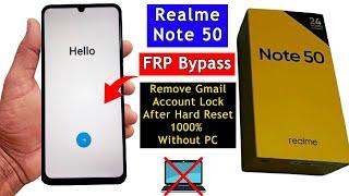 Realme Note 50 FRP Bypass Android 13  Realme RMX3834 Google Account Bypass Without PC