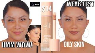 *new* ELF COSMETICS HALO GLOW LIQUID FILTER REVIEW & WEAR TEST *oily skin*  MagdalineJanet