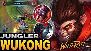 WILD RIFT WUKONG JUNGLER CARRYING TEAMFIGHTS