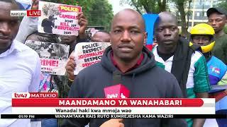 Wanahabari waandamana Nakuru huku wakidai haki kwa mmoja wao