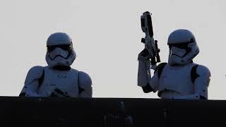 Stormtrooprers Keeping the Peace at Star Wars Galaxys Edge