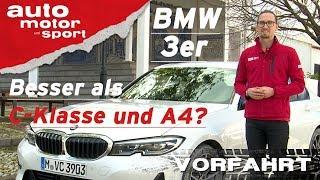 BMW 3er 320d G20 2019 Besser als C-Klasse und A4? - Vorfahrt Review I auto motor und sport