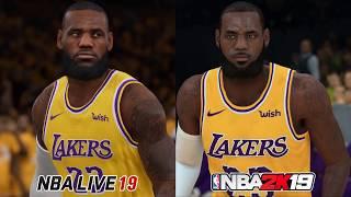 NBA 2K19 vs NBA Live 19 Graphics Comparison