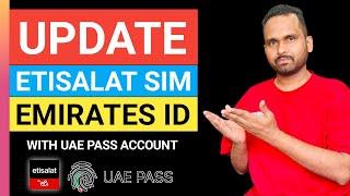 How to renew etisalat sim card online 2024  how to update etisalat sim online with uae pass account