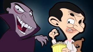 Mr Bean Watches Spooky Horror Films  Animated Compilation For Kids  Wildbrain أطفال