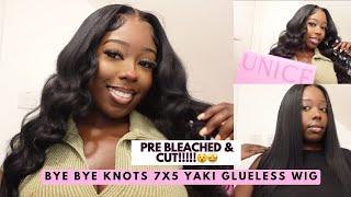 Beginner Friendly APPROVED Quick& Easy Glueless Yaki Straight Wig Install Ft UNice Hair