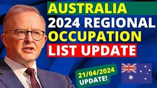 Australia Regional Occupation List Update 2024  Skilled Occupation List Australia