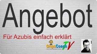 ANGEBOT  einfach erklärt ⭐ GripsCoachTV